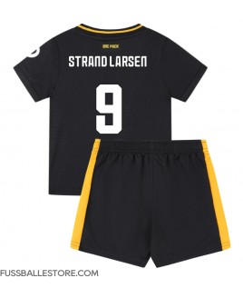 Günstige Wolves Jorgen Strand Larsen #9 Auswärts Trikotsatzt Kinder 2024-25 Kurzarm (+ Kurze Hosen)